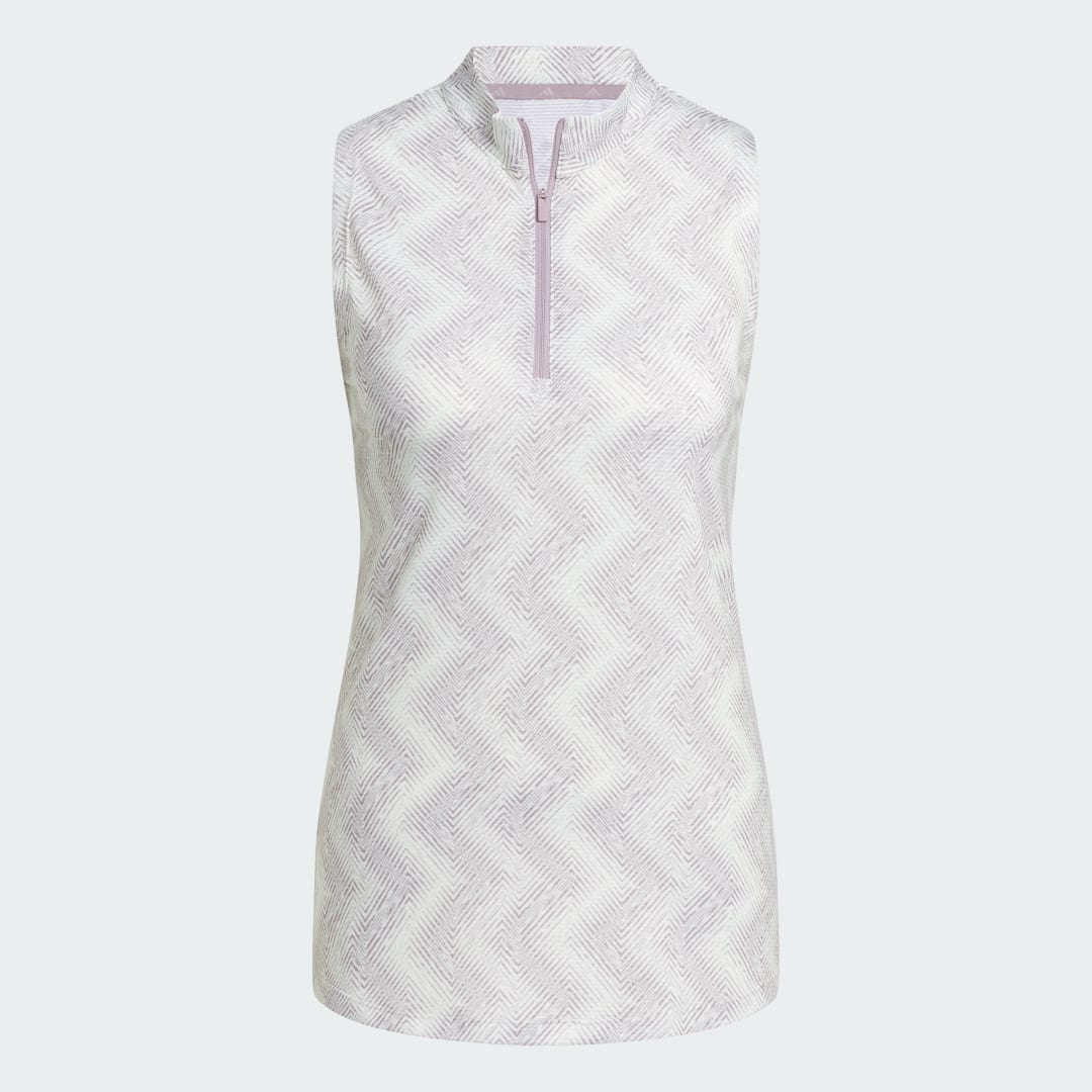 Adidas Ultimate365 Ottoman Printed Mouwloos Poloshirt