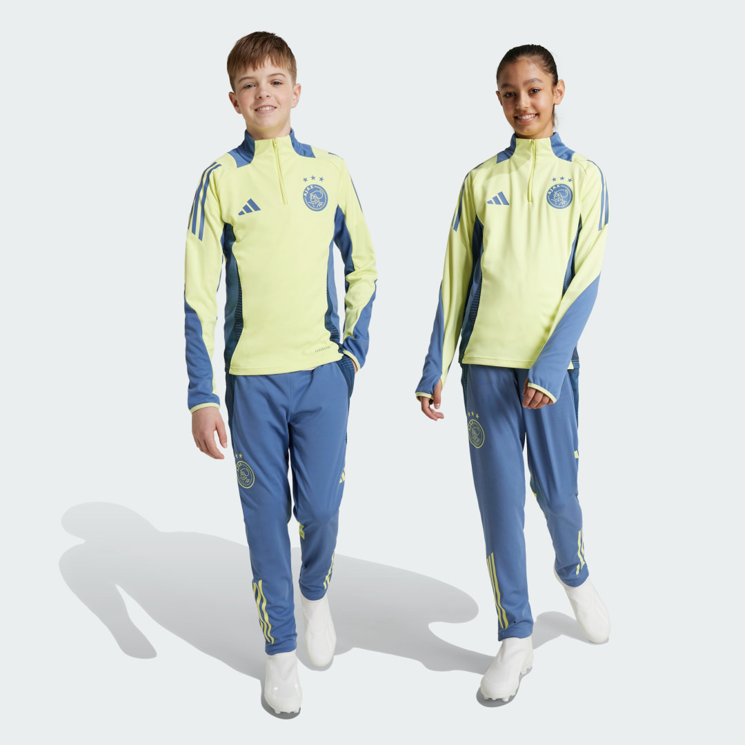 Adidas Perfor ce Junior Ajax Amsterdam trainingsbroek Sportbroek Blauw Polyester 128