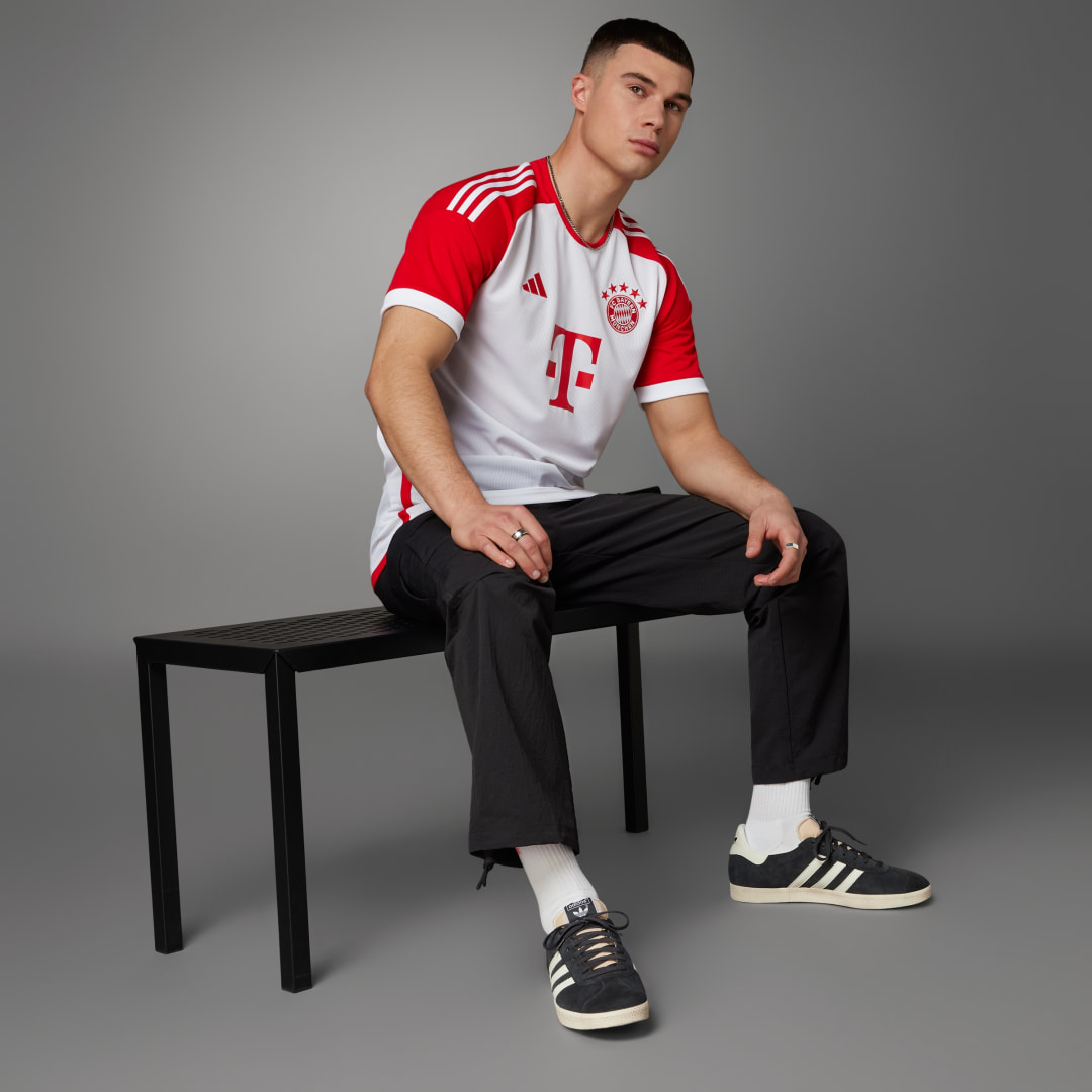 

adidas Camiseta Local FC Bayern 23/24 Hombre, Blanco
