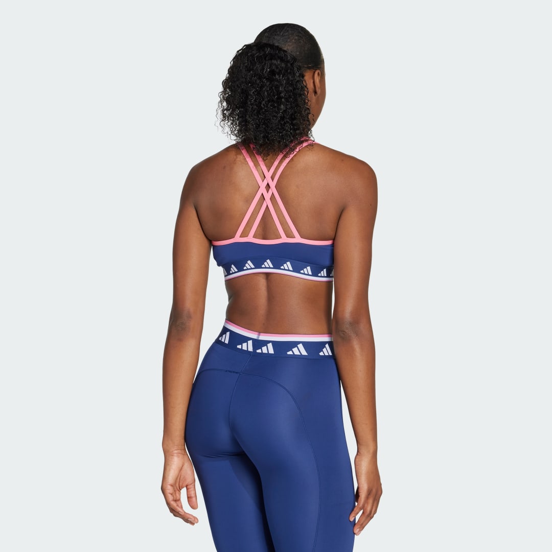 Adidas Hyperglam Double Strap Color Pop Bralette