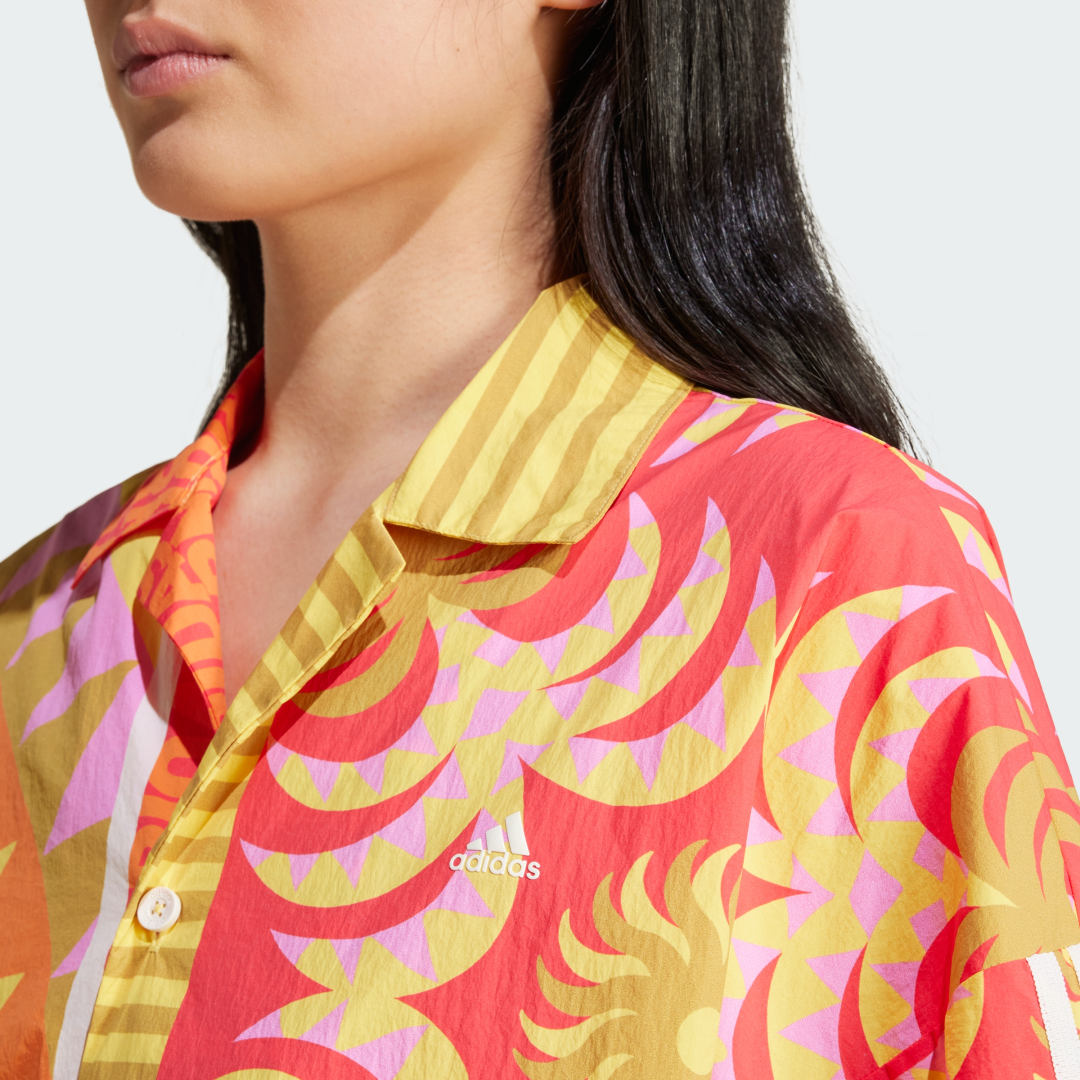 

Camisa adidas x Farm Rio Mujer, Blanco