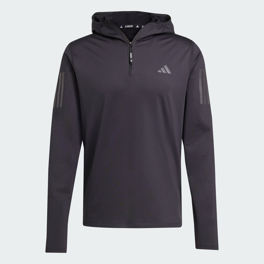 Adidas Own The Run Winterized Hoodie Met Halve Rits