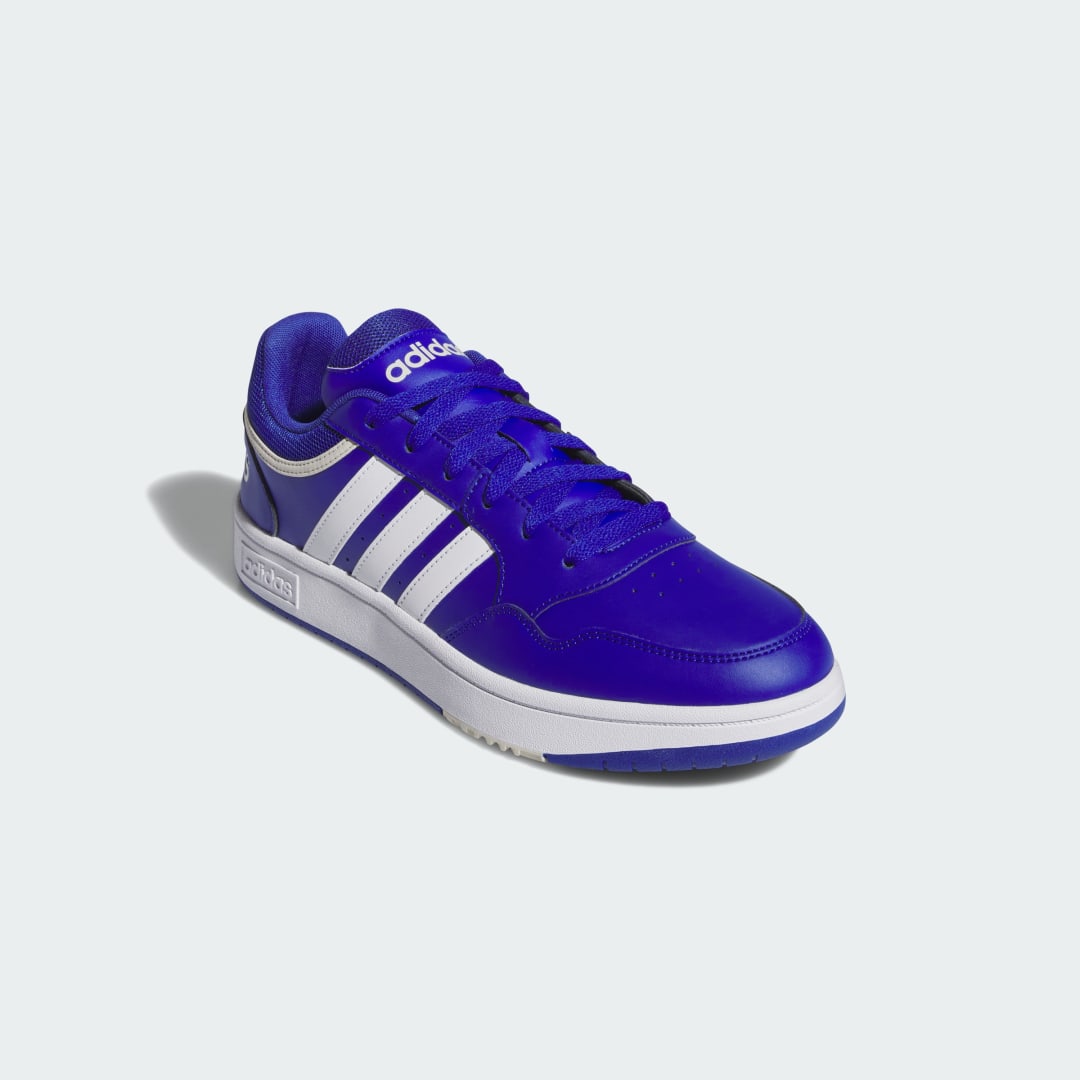 

adidas Tenis Hoops 3.0 Low Classic Vintage Hombre, Semi lucid azul/blanco/orbit gris