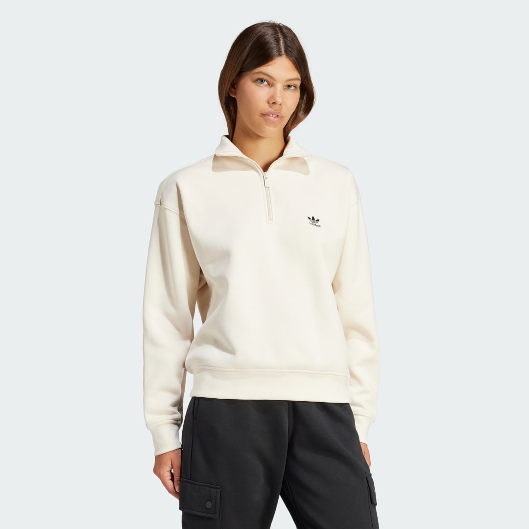 Adidas Originals Essentials Sweatshirt met Halflange Rits