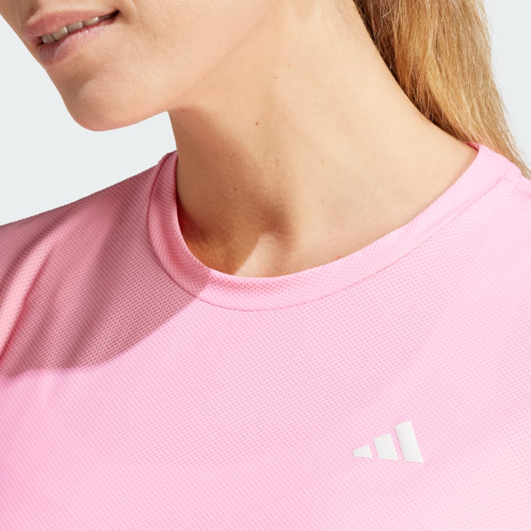 

adidas Playera Own The Run Mujer, Bliss rosa