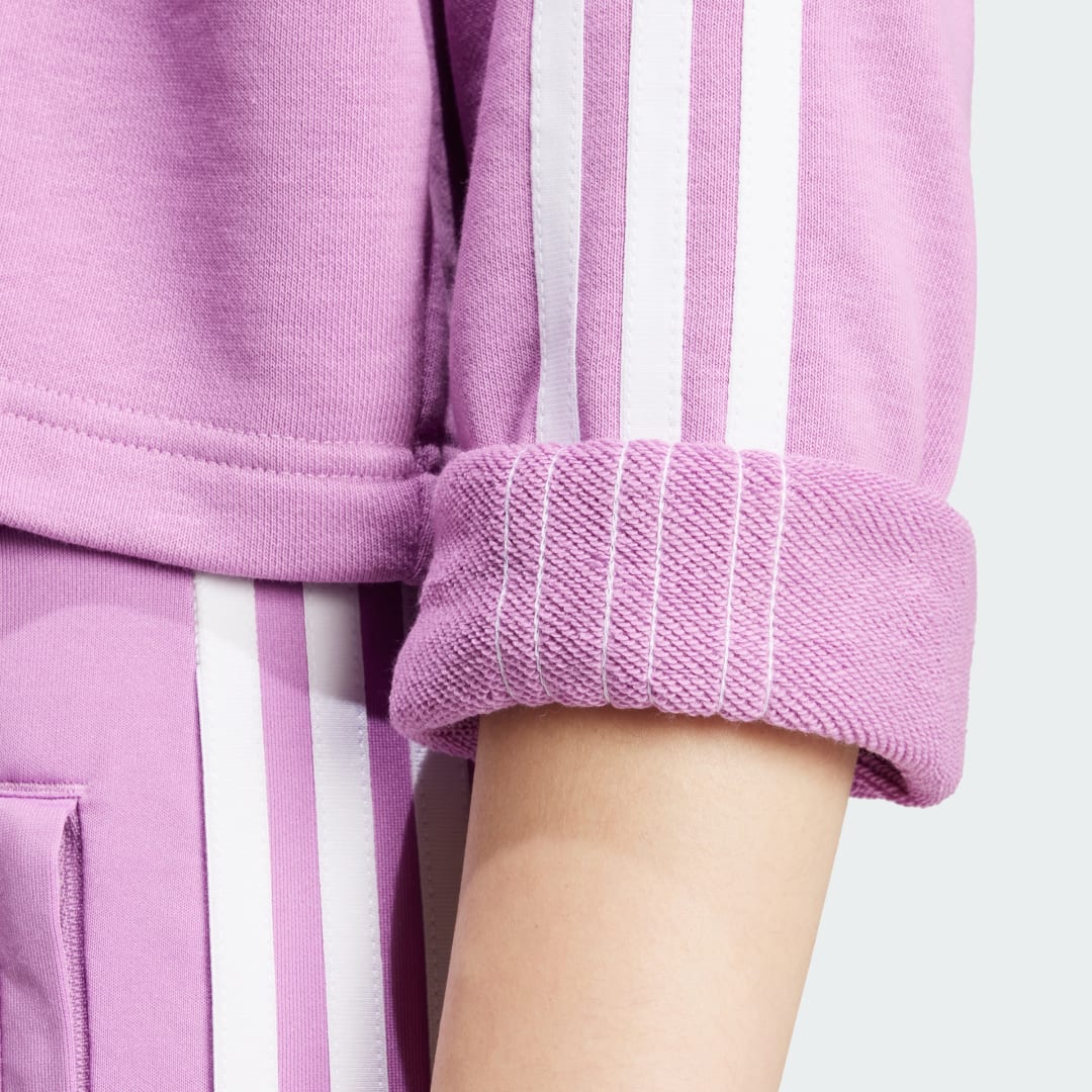 Adidas Adicolor 3-Stripes Short Hoodie