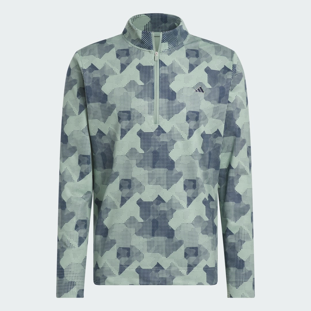 Adidas Go-To Printed Pullover met Korte Rits