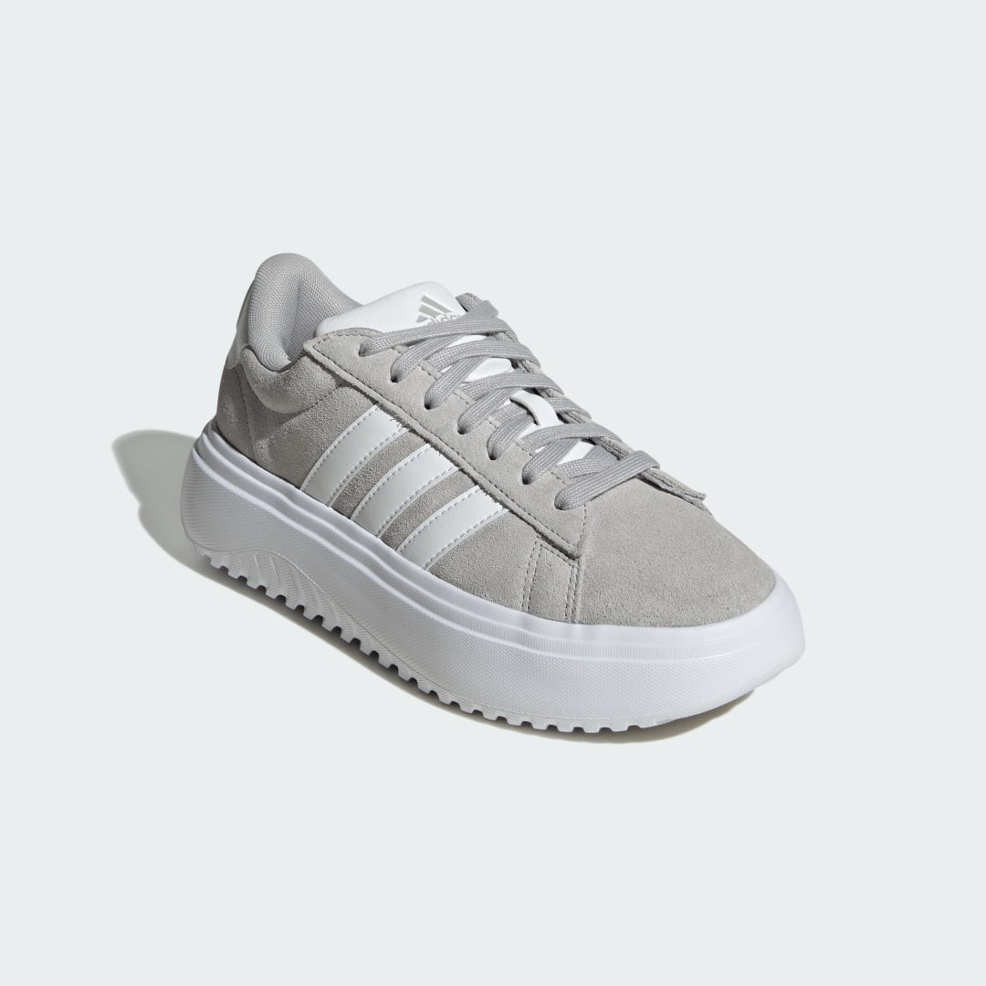 

adidas Tenis Adidas Grand Court Platforma Mujer, Gris two/blanco/gris two