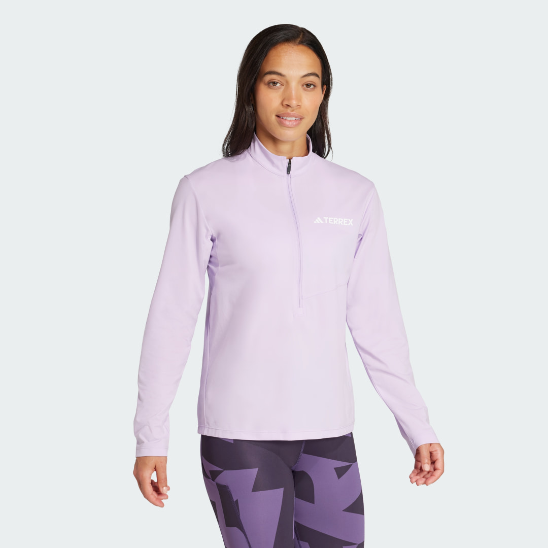 Adidas Terrex Multi Climacool Longsleeve met Halflange Rits