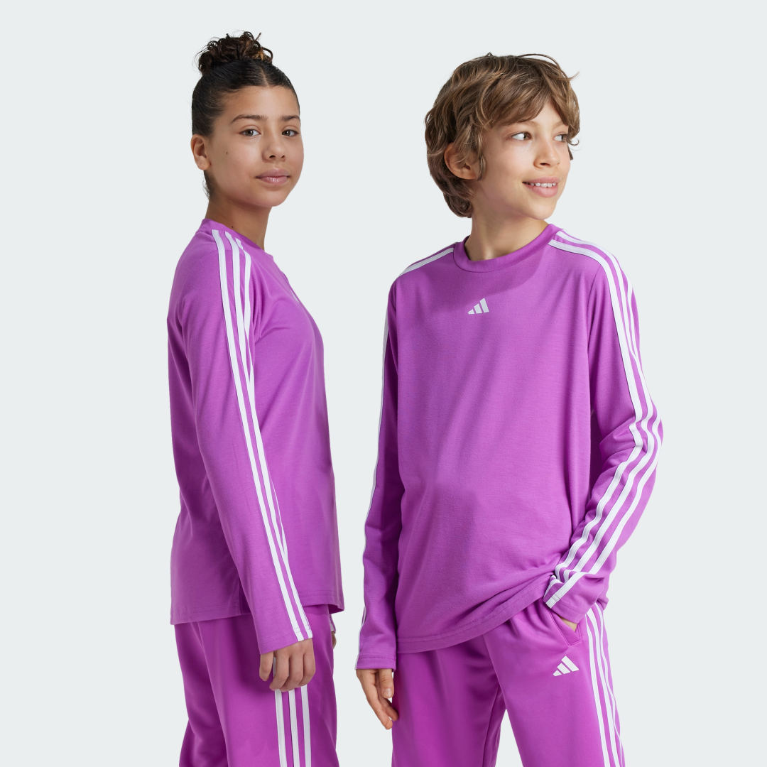 Image of Maglia Train Essentials Logo Regular Fit Longs Sleeve Junior cod002