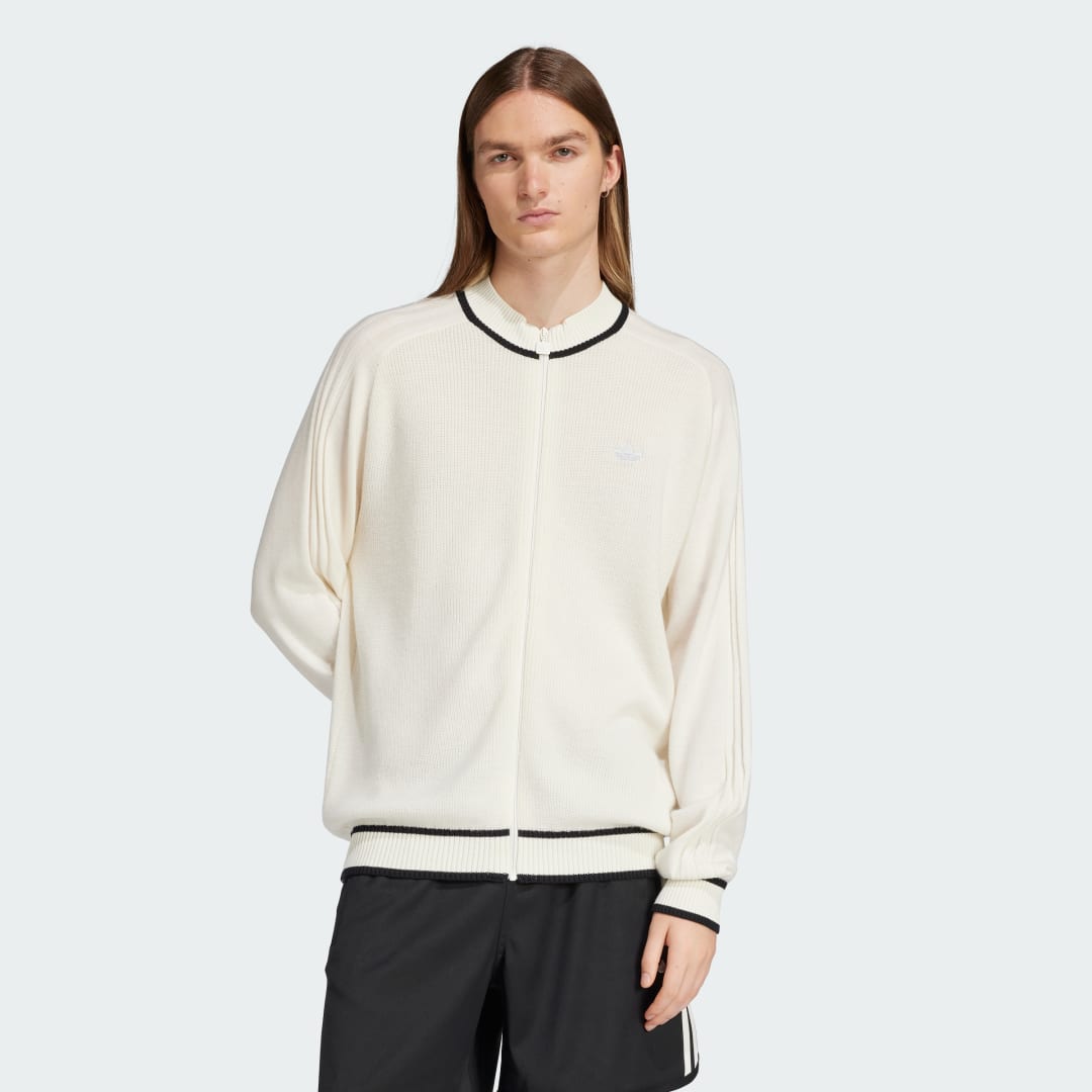 Adidas Originals Cardigan met logo Beige Heren