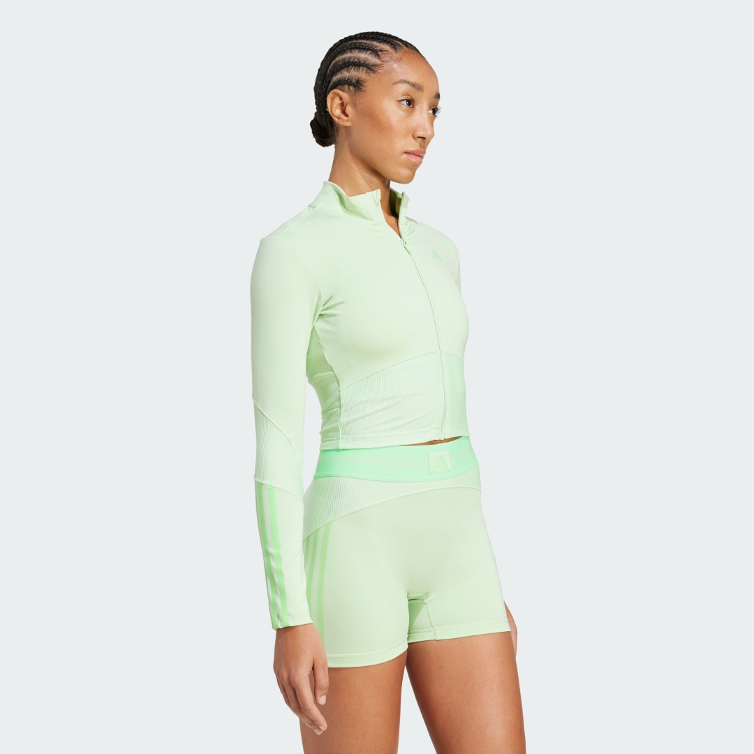 Adidas Hyperglam Rib Zip Thru Cover-Up