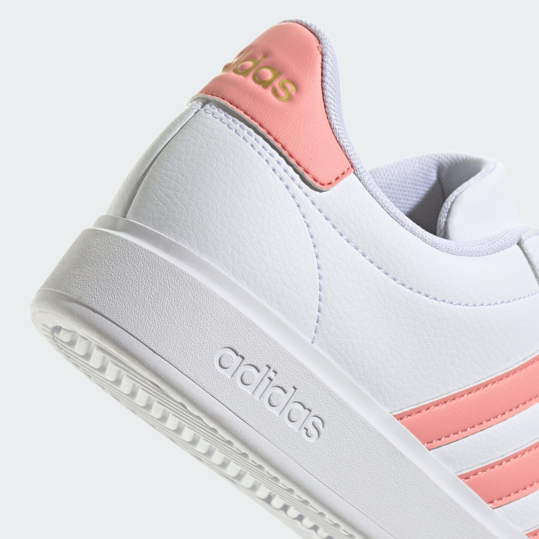 

adidas Tenis Adidas Grand Court Cloudfoam Lifestyle Court Comfort Mujer, Blanco/semi rosa spark/oro gris