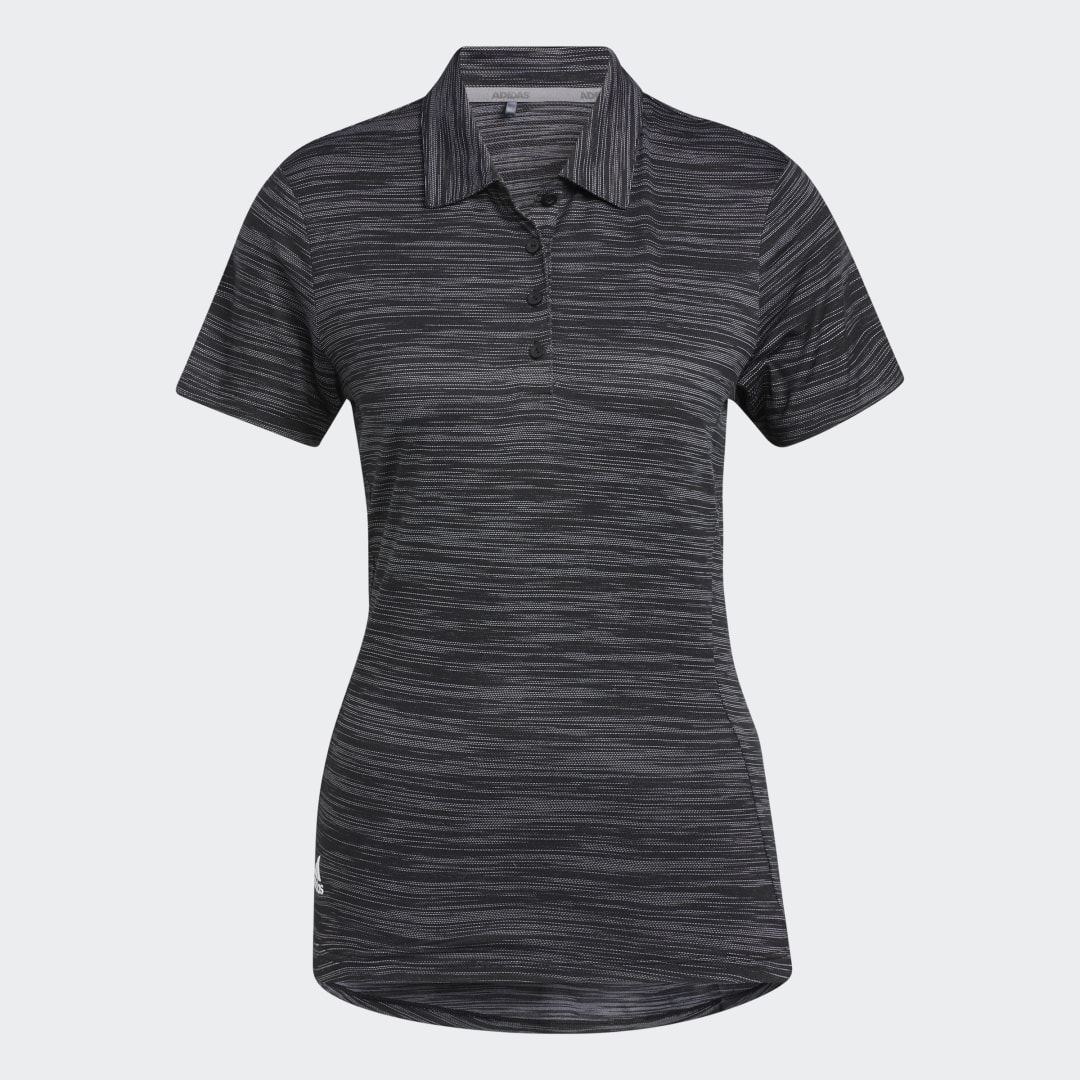 

adidas Playera Polo de Golf Mujer, Negro/blanco