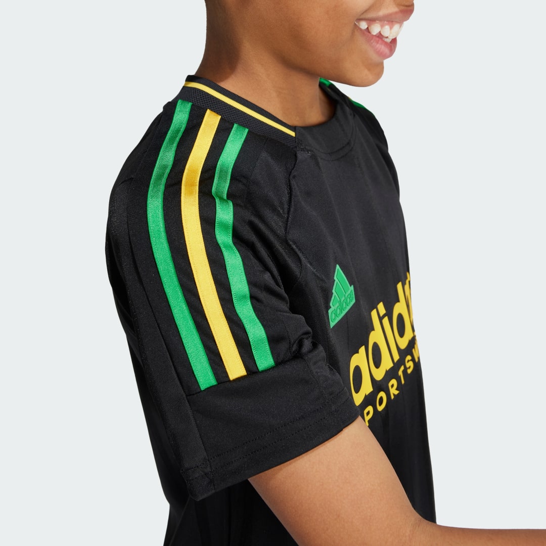

adidas Playera Tiro Nations Pack Kids Niño, Negro/bold oro/vivid verde