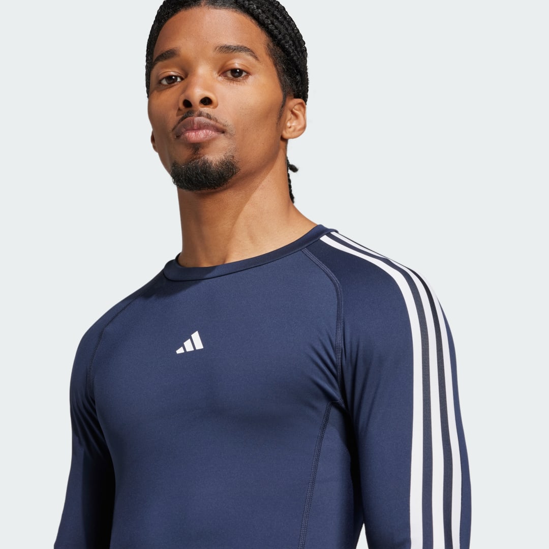 Adidas TECHFIT Compression Training 3-Stripes Longsleeve