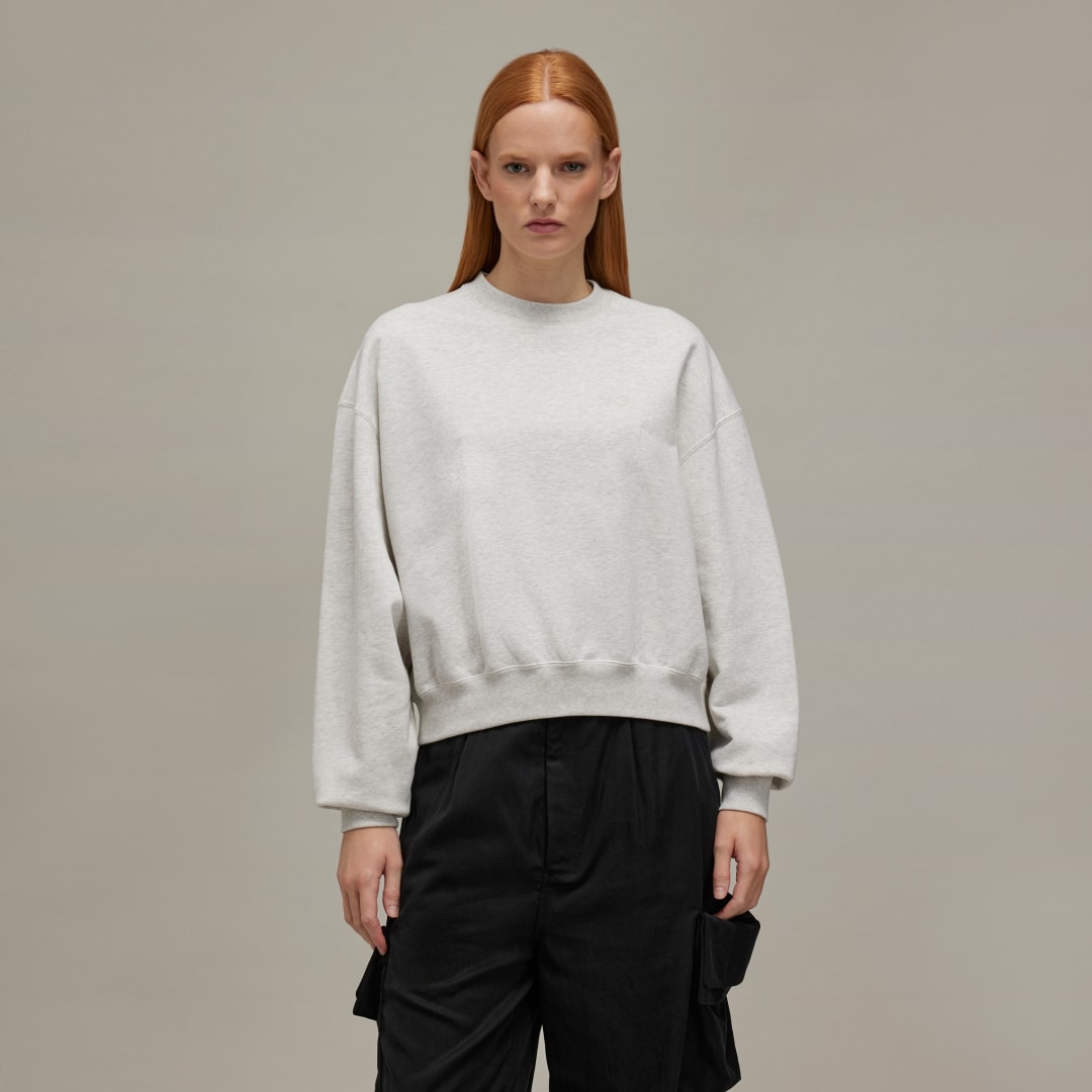Adidas Y-3 Brushed Terry Boxy Crew Sweatshirt