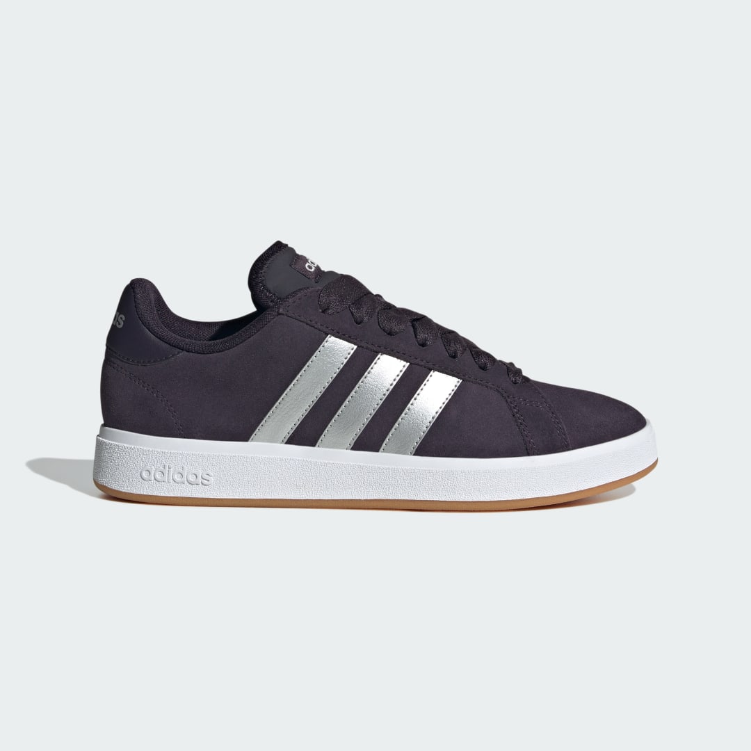 

adidas Tenis Grand Court Base 00s Mujer, Aurora negro/matte plata/blanco
