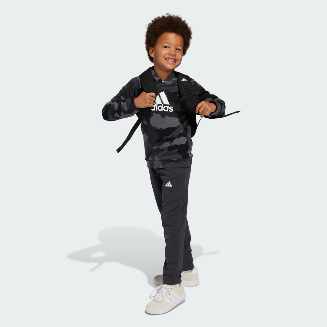 Adidas Essentials Allover Print Hoodie Set Kids