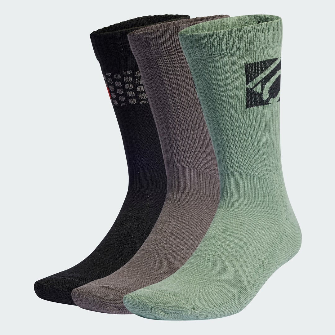 

adidas Calcetines de Ciclismo Five Ten Acolchados Largo Clásico 3 Pares Calcetines de Ciclismo Five Ten Acolchados Largo Clásico 3 Pares Unisex  - Ciclismo de montaña, Negro / plata verde / charcoal