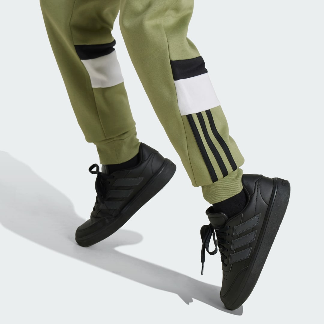 Adidas Tiberio 3-Stripes Colorblock Fleece Broek Kids