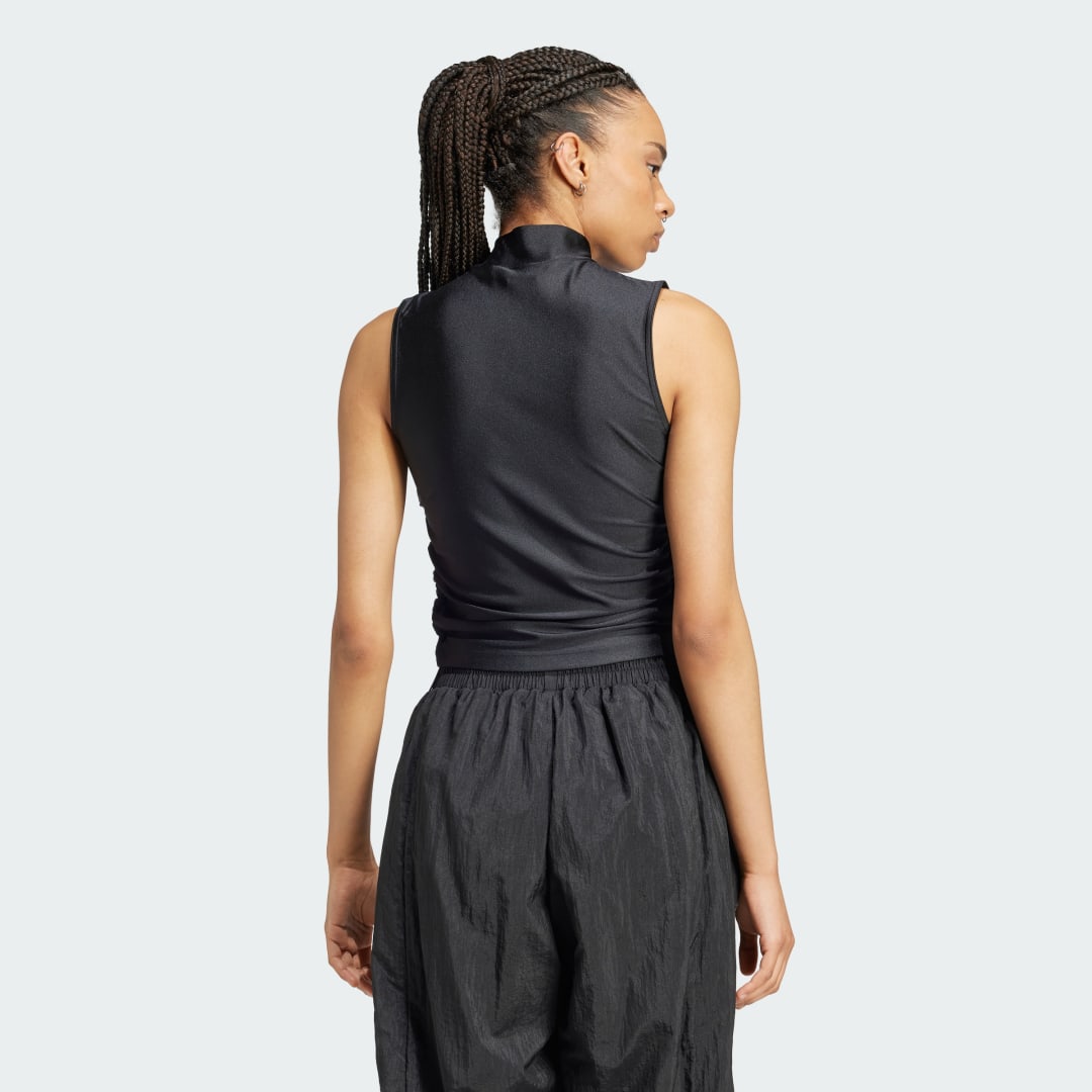 Adidas Ruched 3-Stripes Croptop