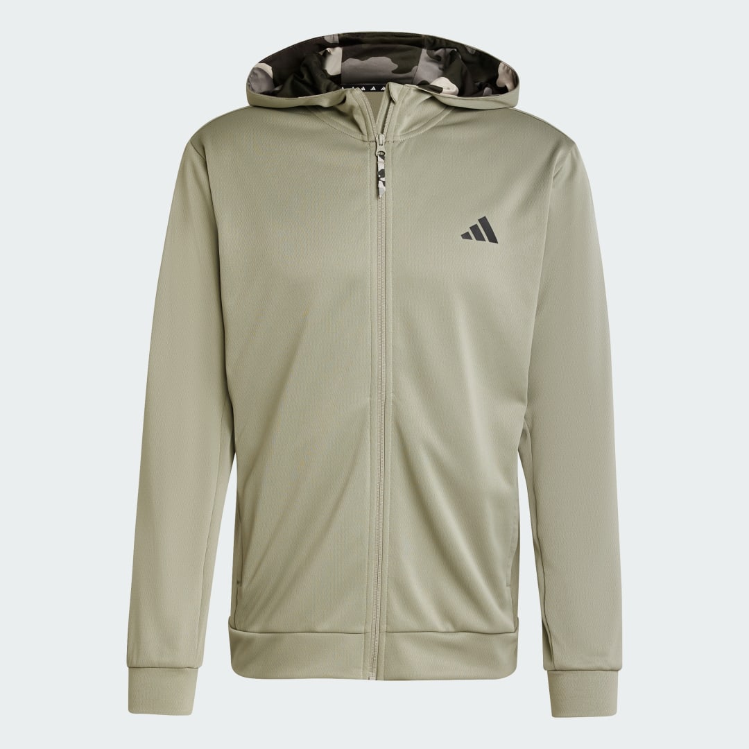 Adidas Train Essentials Camo Ritshoodie