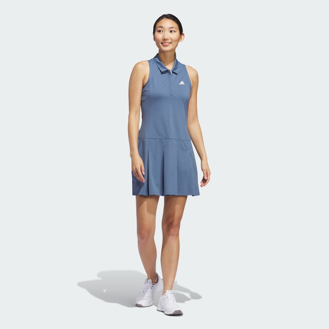Image of adidas Ultimate365 Tour Pleated Dress Preloved Ink XS - Women Golf Dresses