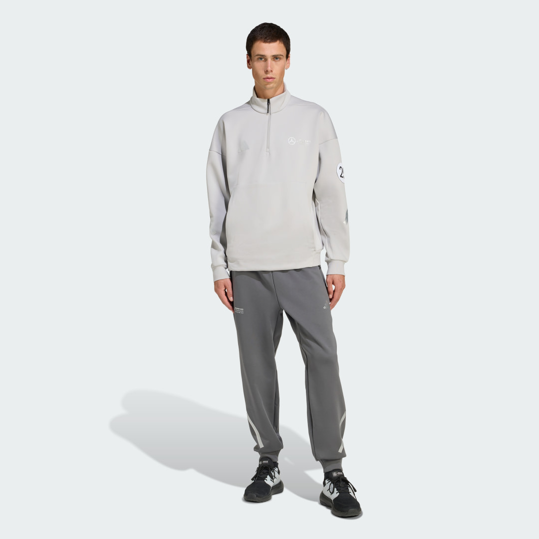 Adidas Mercedes AMG Petronas Formule One Team Silver Arrows Half-Zip Top