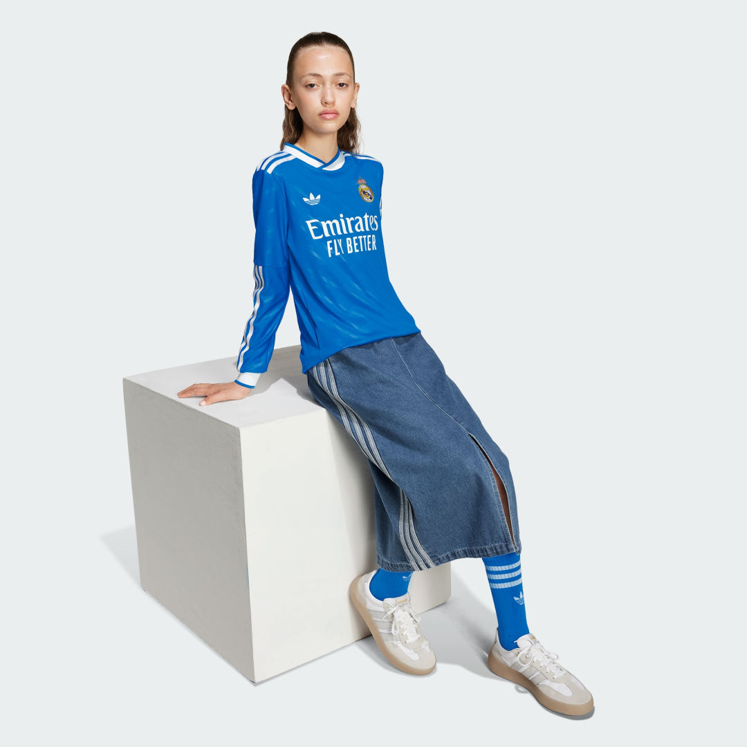 Adidas Real Madrid 25 26 Derde Thuisshirt met Lange Mouwen Kids