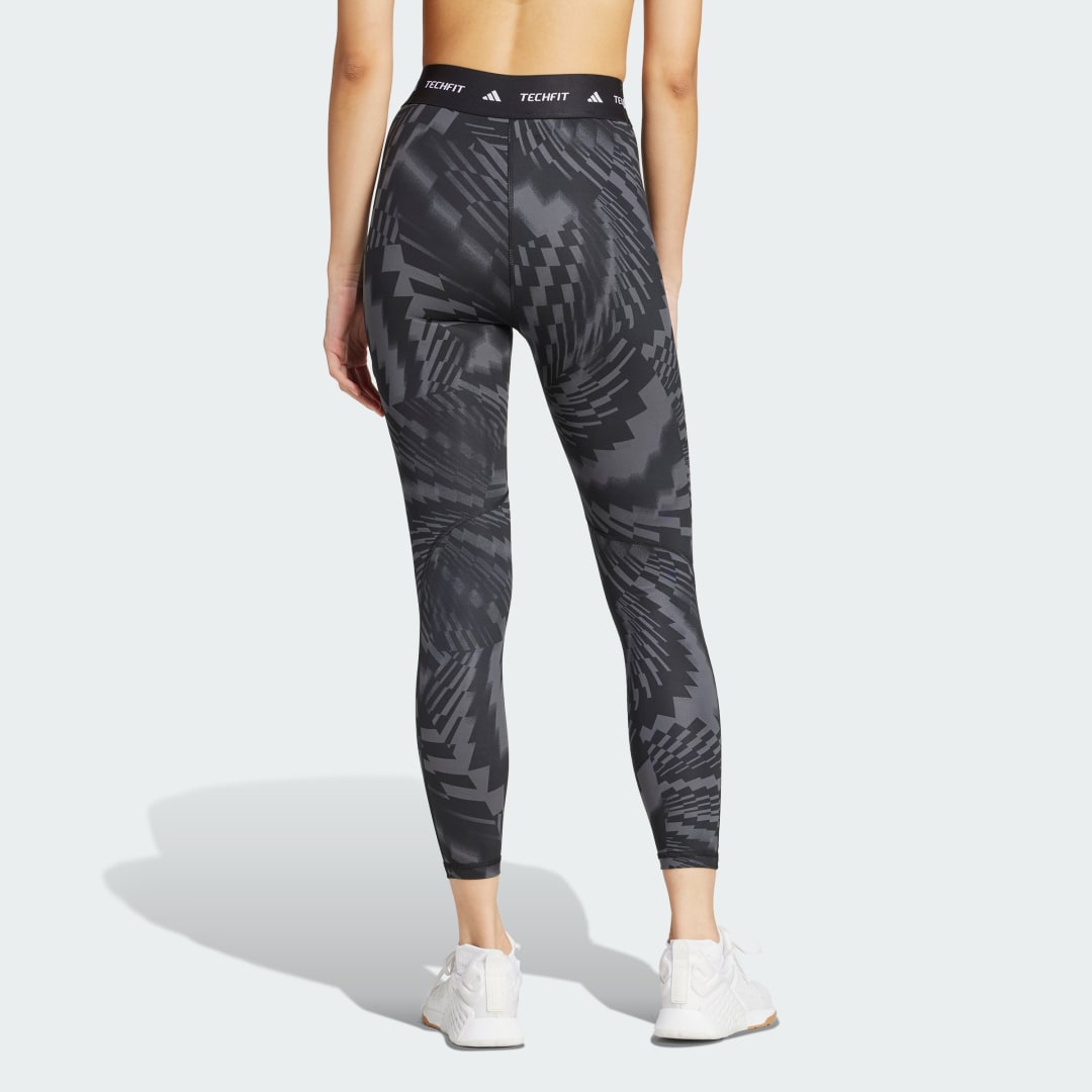 Thumbnail - adidas Techfit Printed 7/8 Leggings