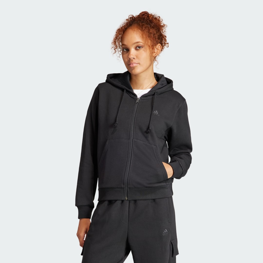 

adidas Buzo con Capucha ALL SZN Cierre Frontal Tela Fleece Buzo con Capucha ALL SZN Cierre Frontal Tela Fleece Mujer  - Mujer Originals, Negro