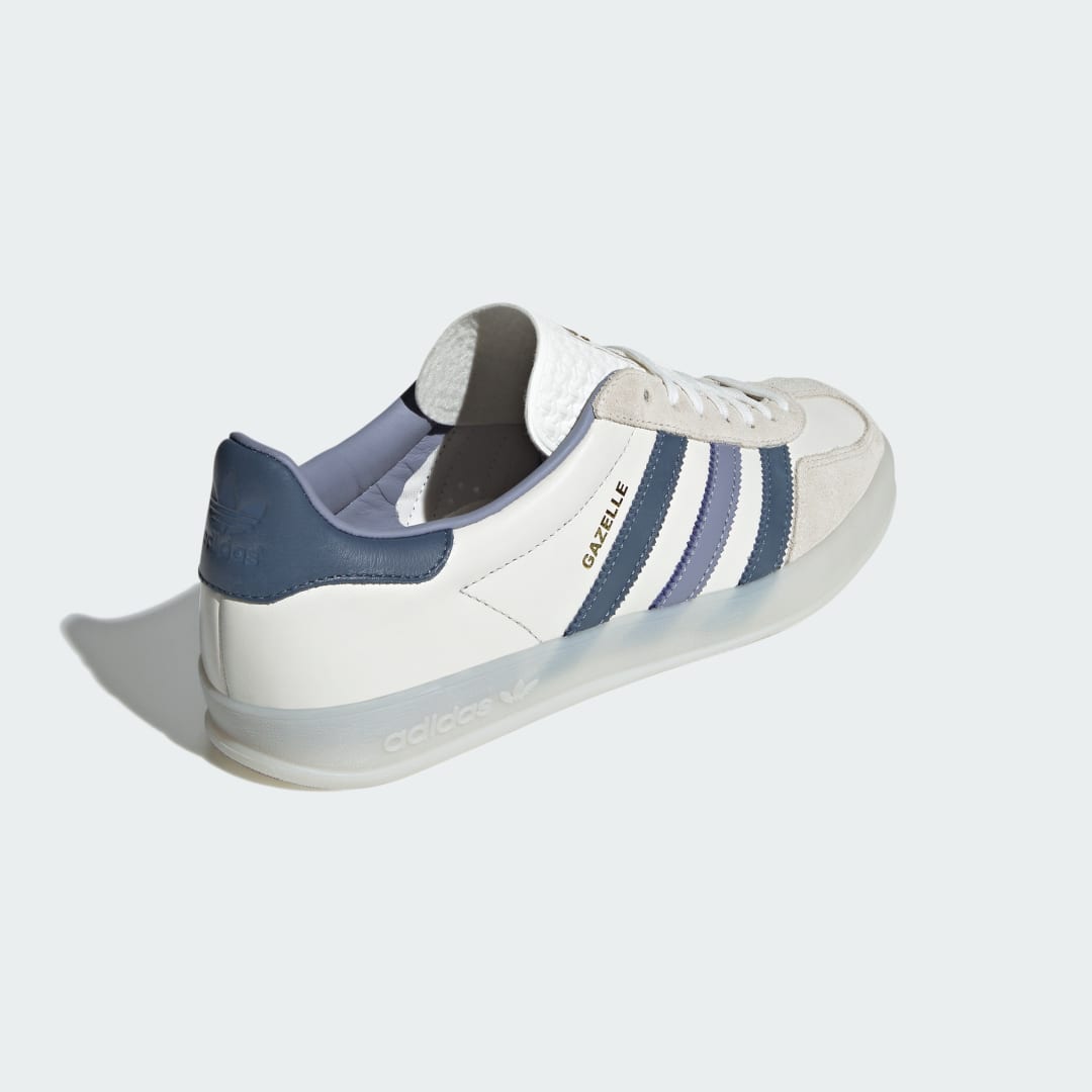 

adidas Tenis Gazelle Indoor Unisex, Core blanco/preloved ink mel/off blanco