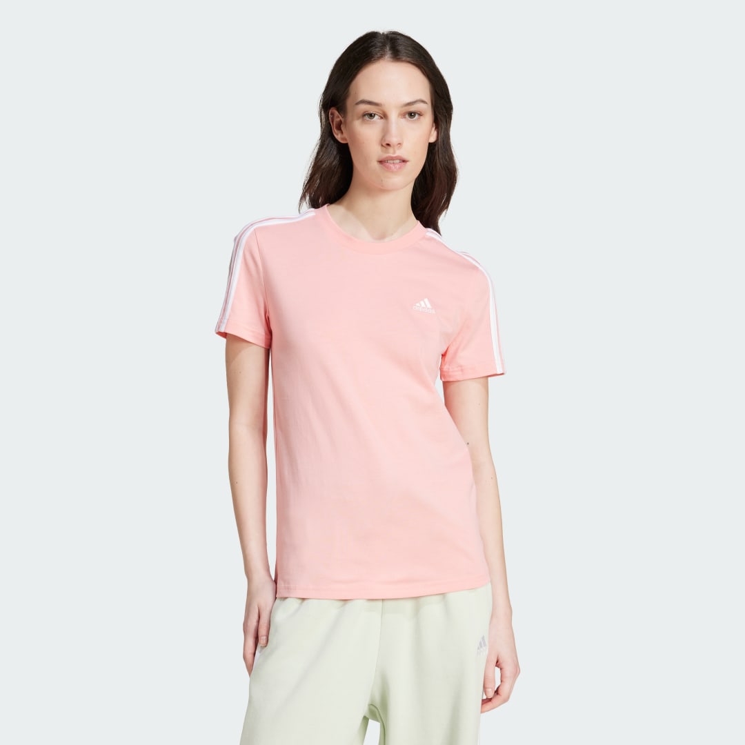 Adidas Essentials Slim 3-Stripes T-shirt