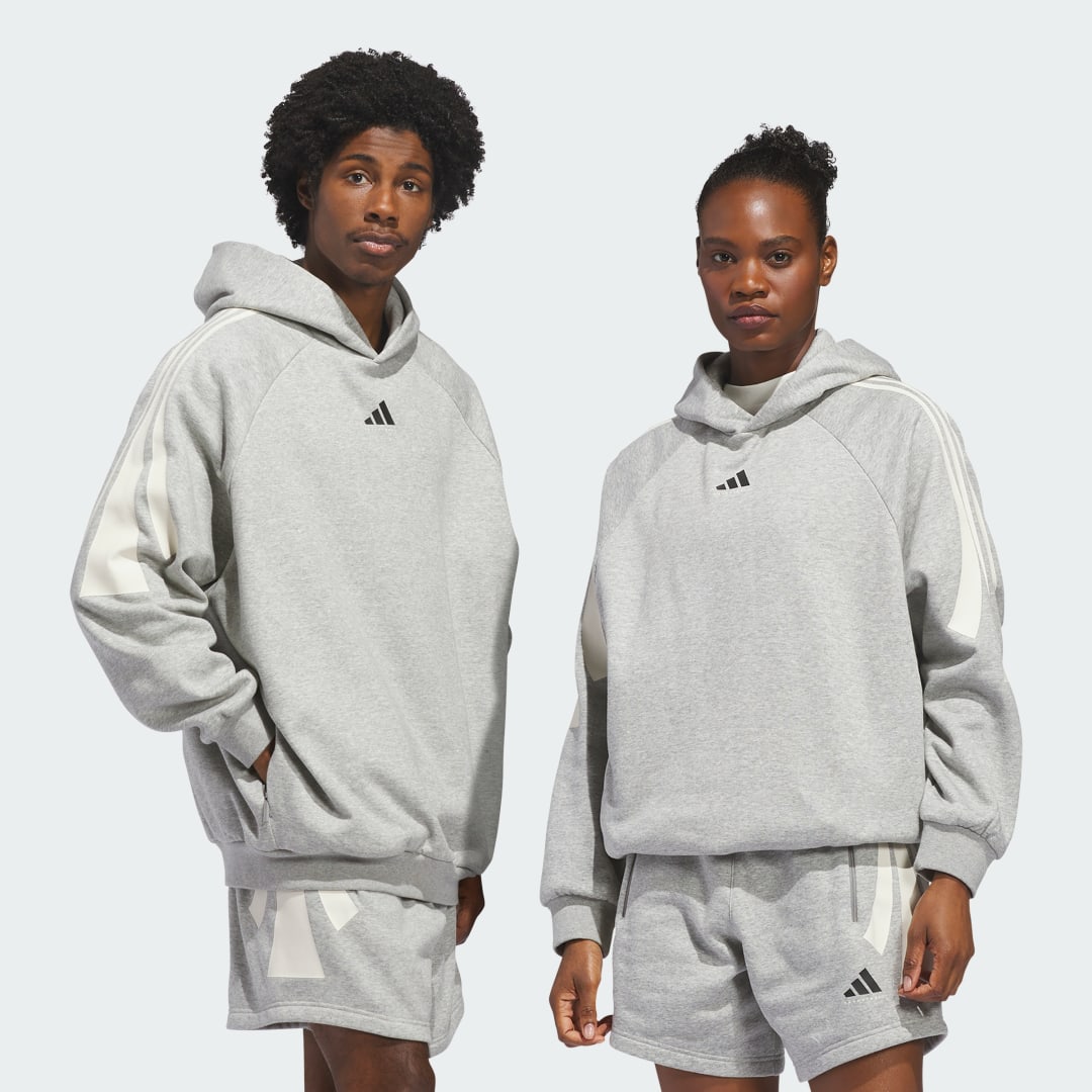 adidas adidas Basketball 3-Stripes Fleece Hoodie (Gender Neutral) - $110.00 at Adidas