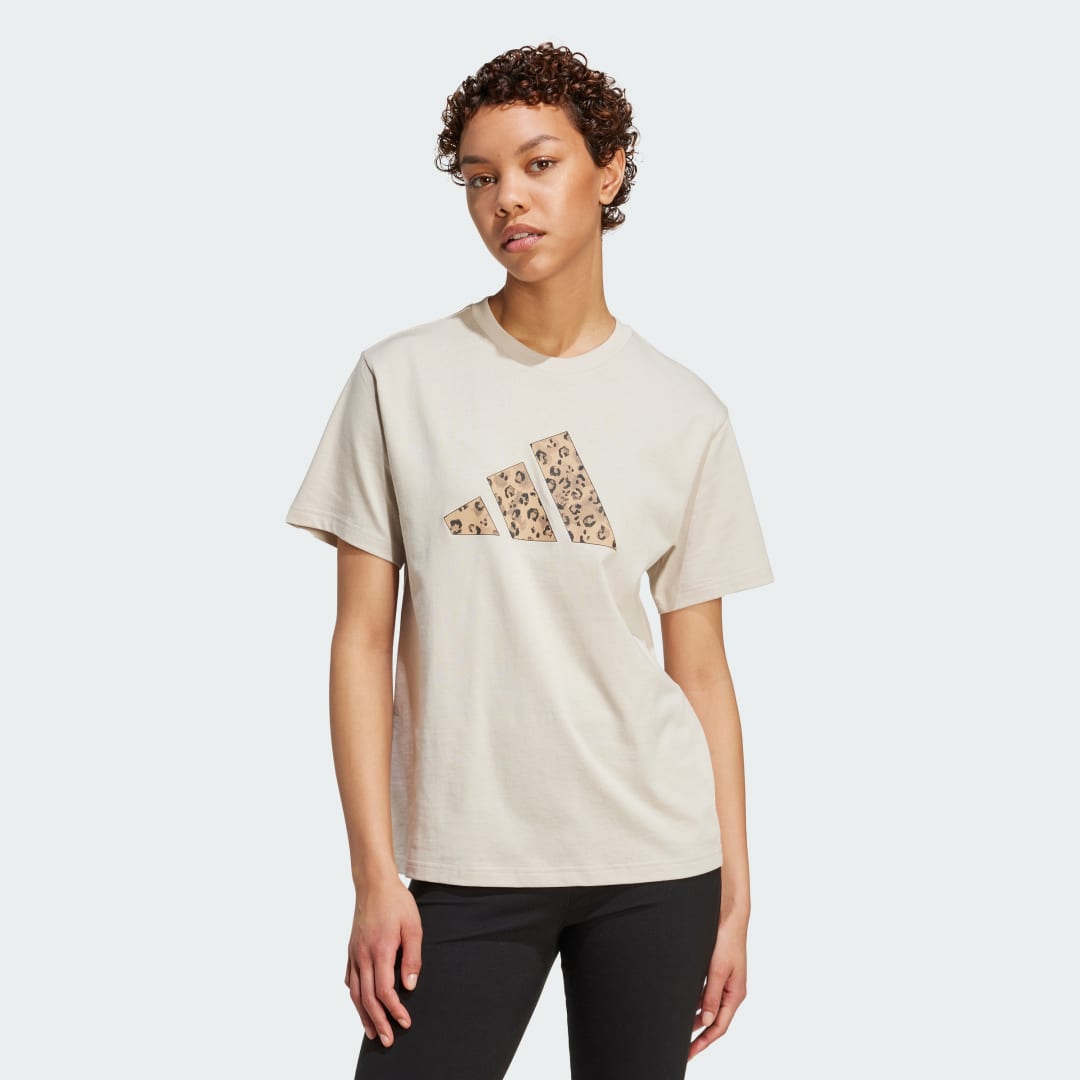 ADIDAS SPORTSWEAR T-shirt met logo en ronde hals