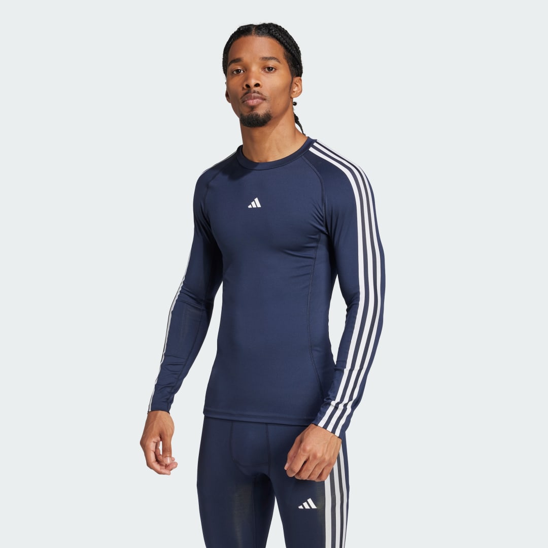Adidas TECHFIT Compression Training 3-Stripes Longsleeve