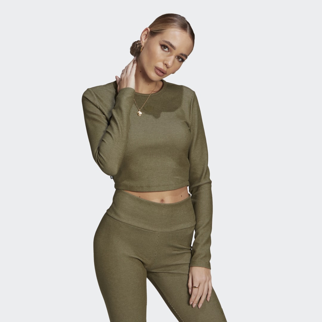 T-shirt à manches longues côtelé 2 Colored