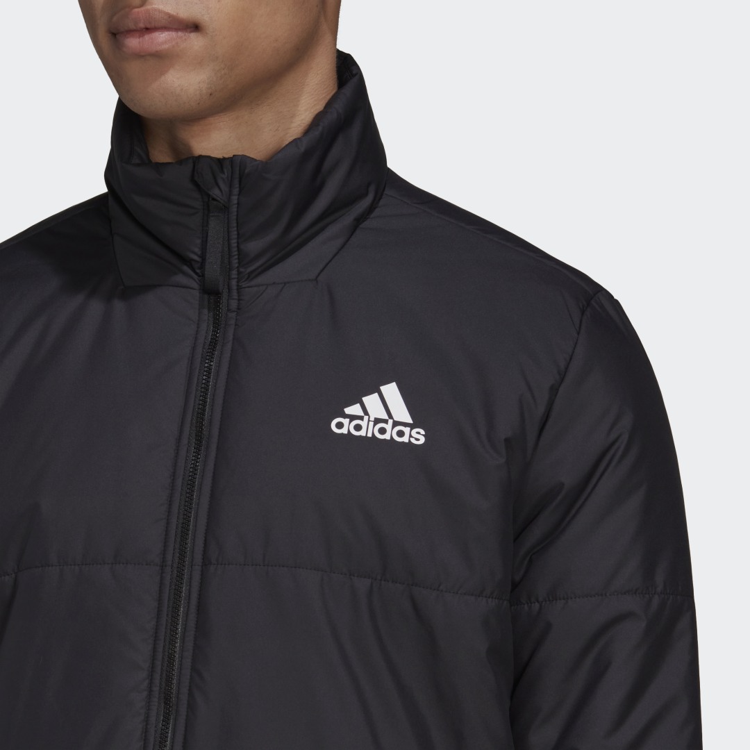 

adidas Chamarra Térmica BSC 3 Franjas Hombre, Negro