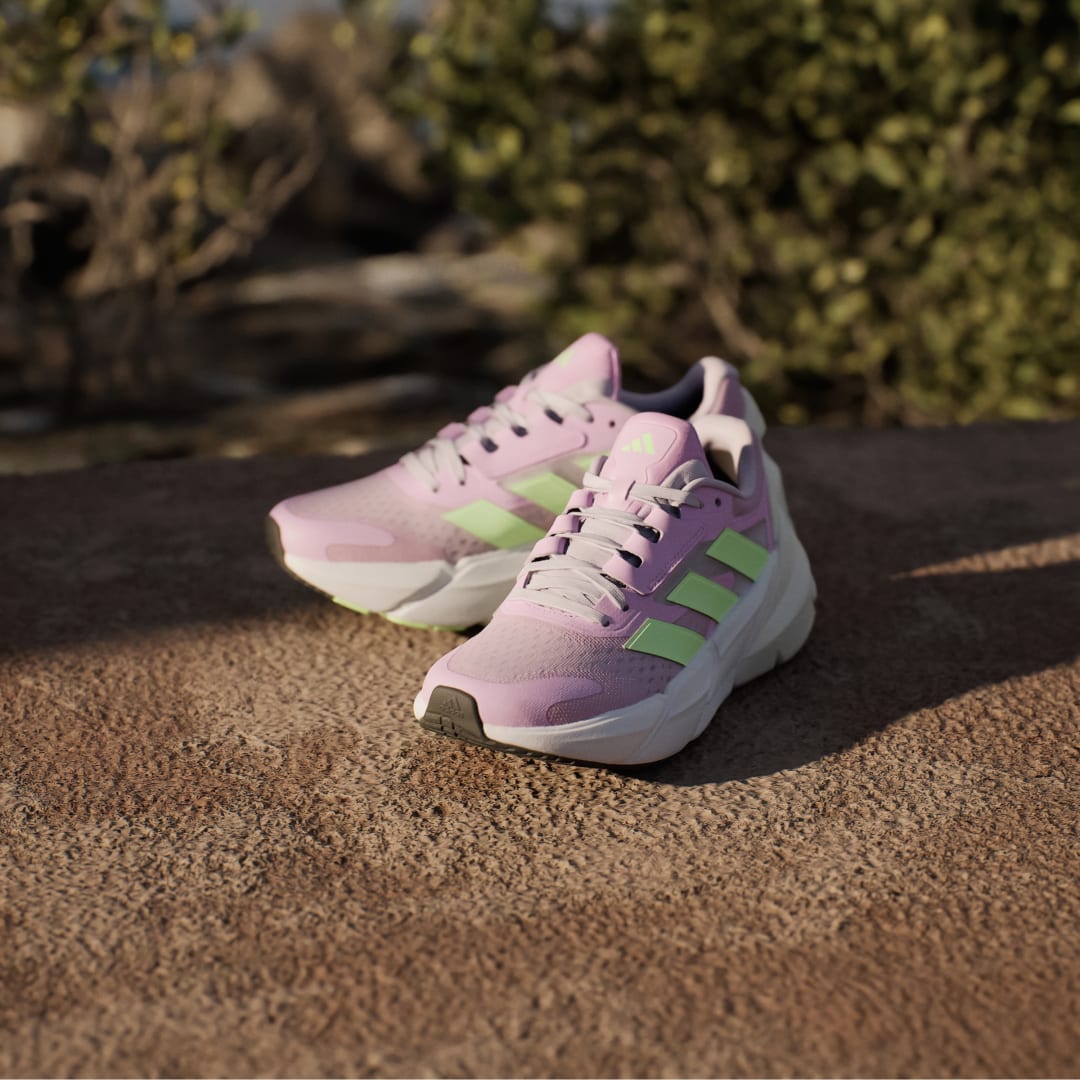

adidas Tenis Adistar 2.0 Mujer, Plata dawn/verde spark/bliss lilac