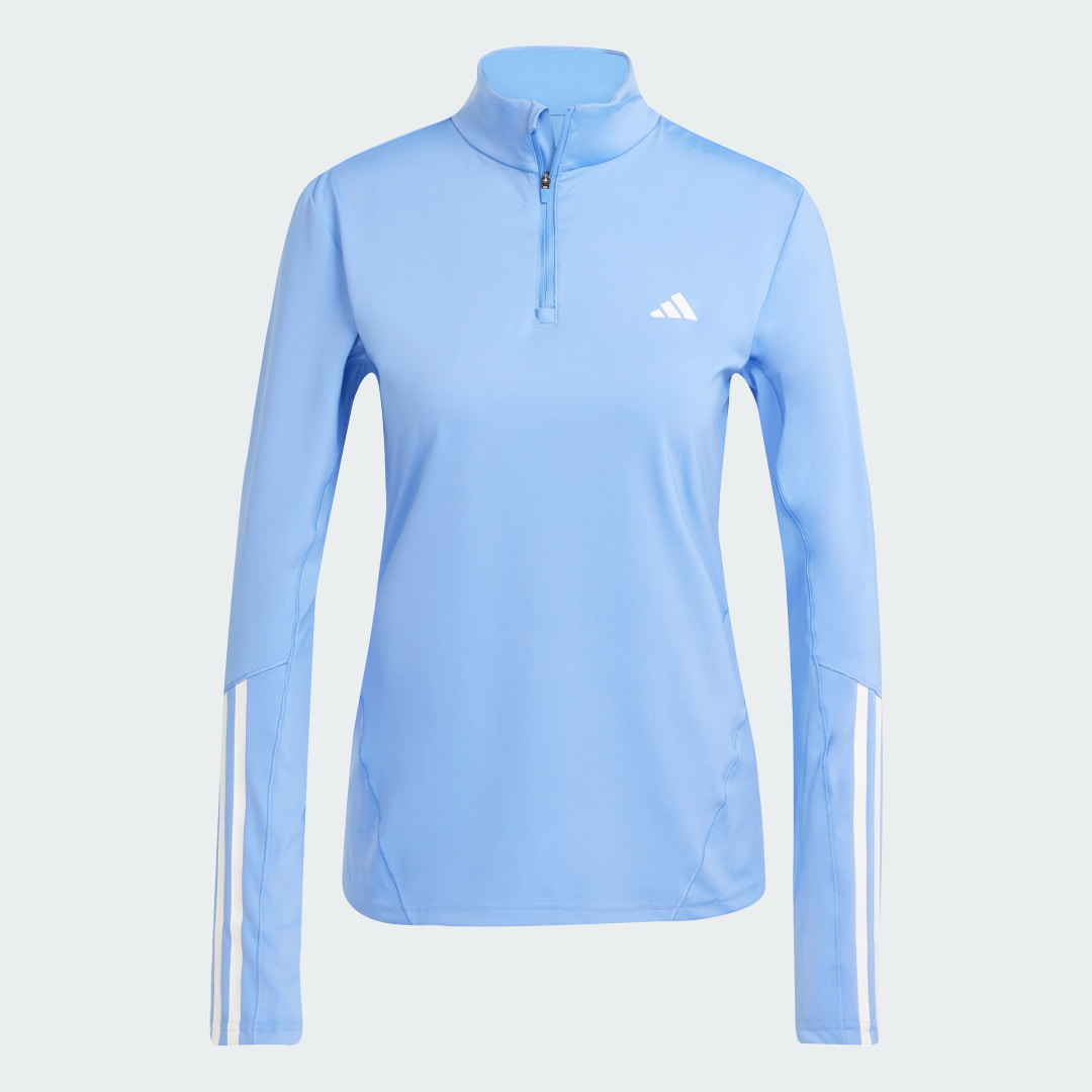 Adidas Hyperglam Training Sportshirt met Korte Rits