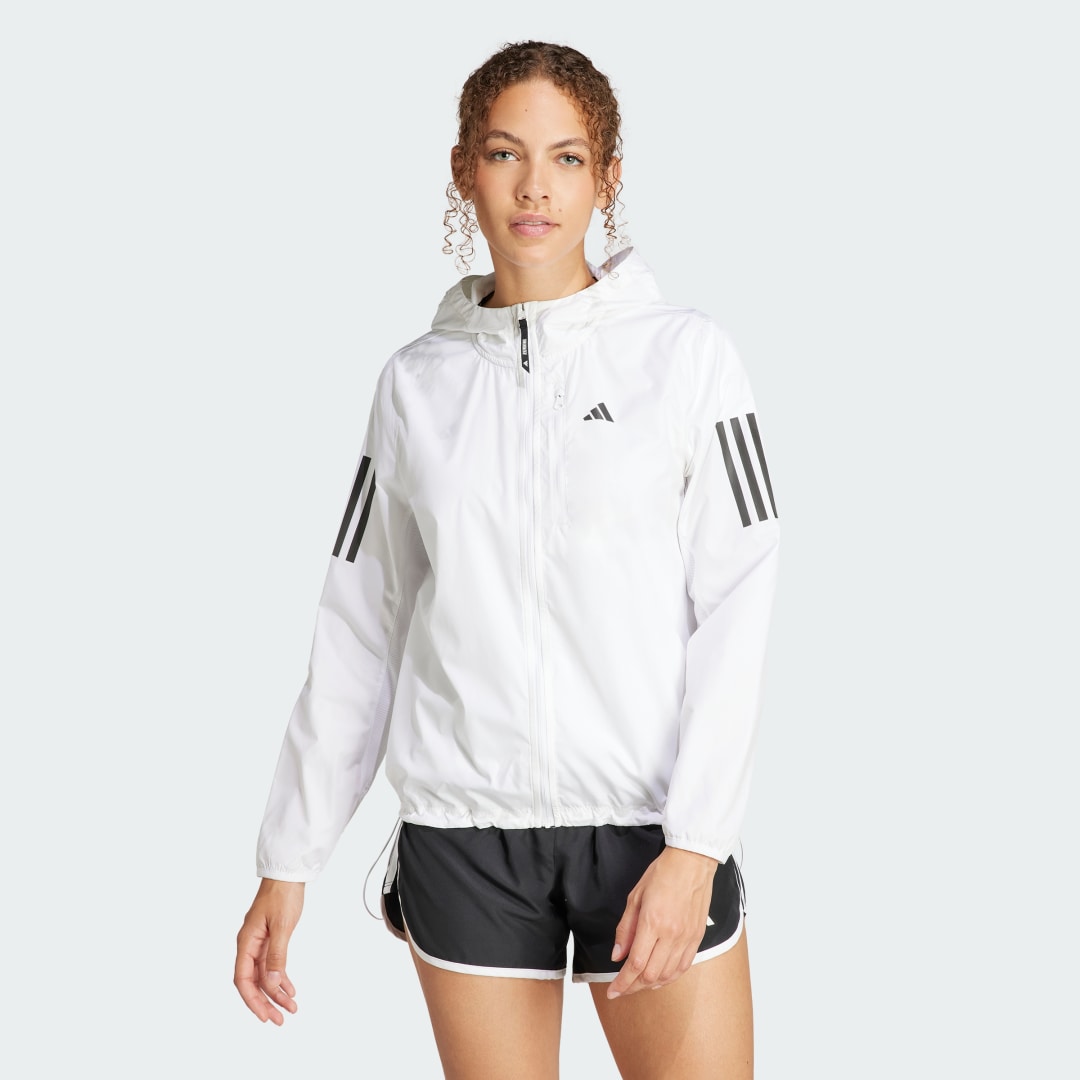 Image of adidas Own The Run Jacket White XS - Women Running Jackets