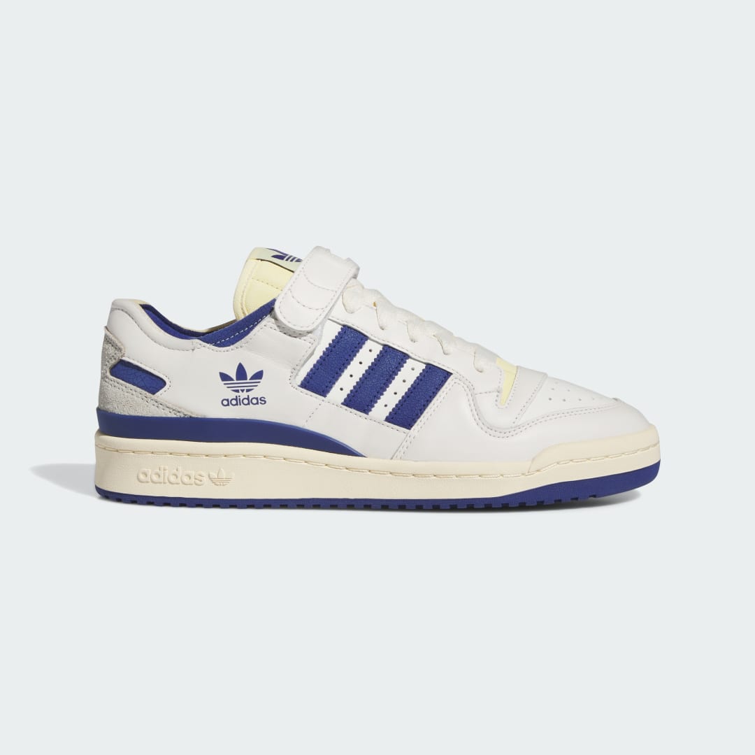 Adidas Forum 84 Low herensneaker blauw, geel, wit, zwart, rood en beige