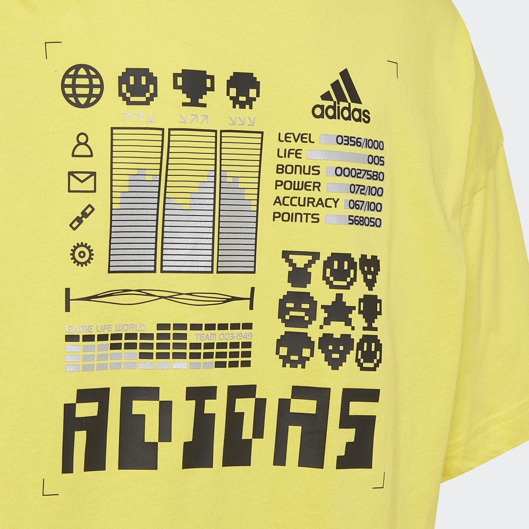 

adidas Playera Arkd3 Estampada Niño, Impact amarillo/plata gris