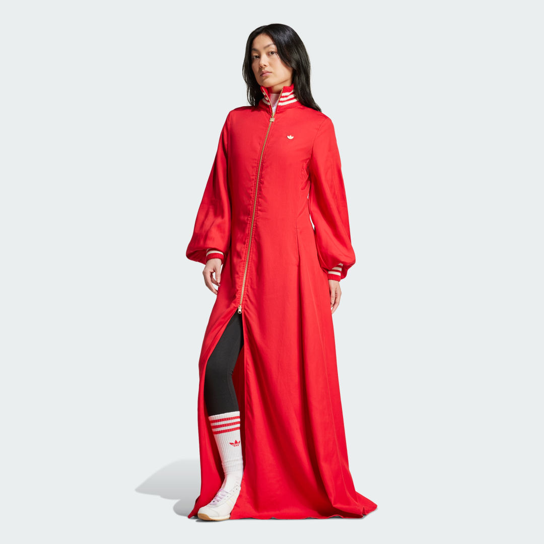 

adidas Vestido Premium Satén Mujer, Better scarlet