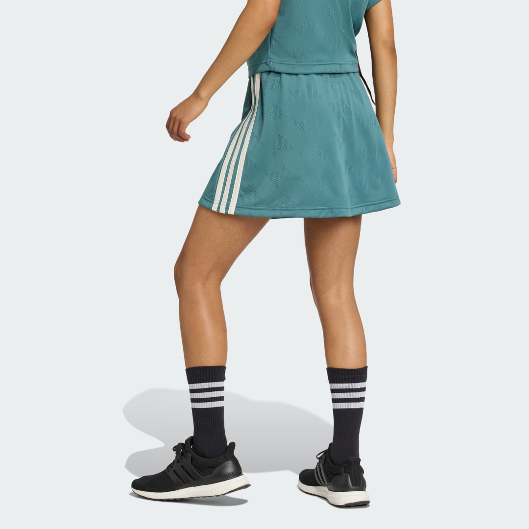 Thumbnail - Stadium 3-Streifen Tennis-inspirierter Jacquard-Rock mit kurzer Hose