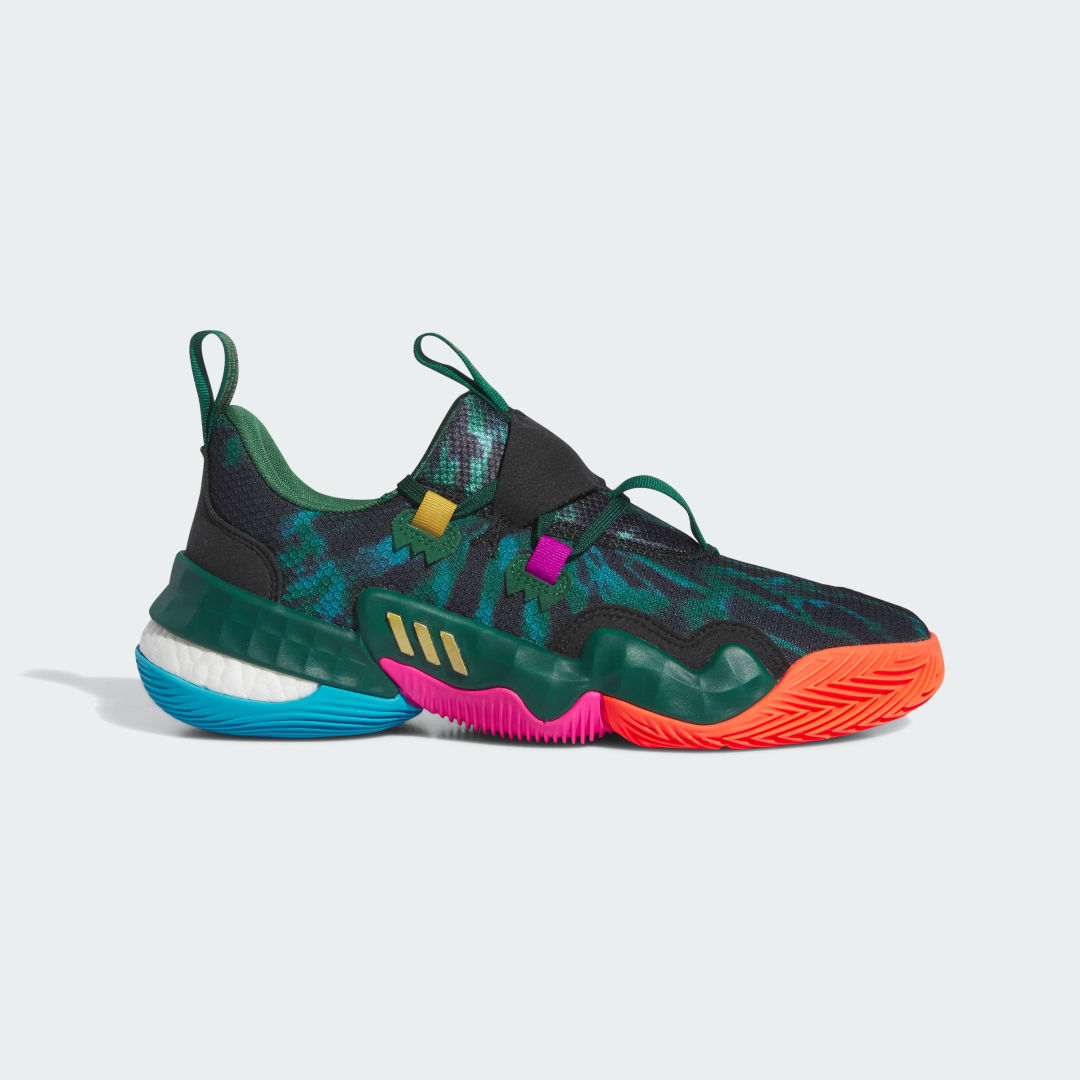 

adidas Tenis Trae Young 1 Unisex, Team dark verde/oro gris/negro