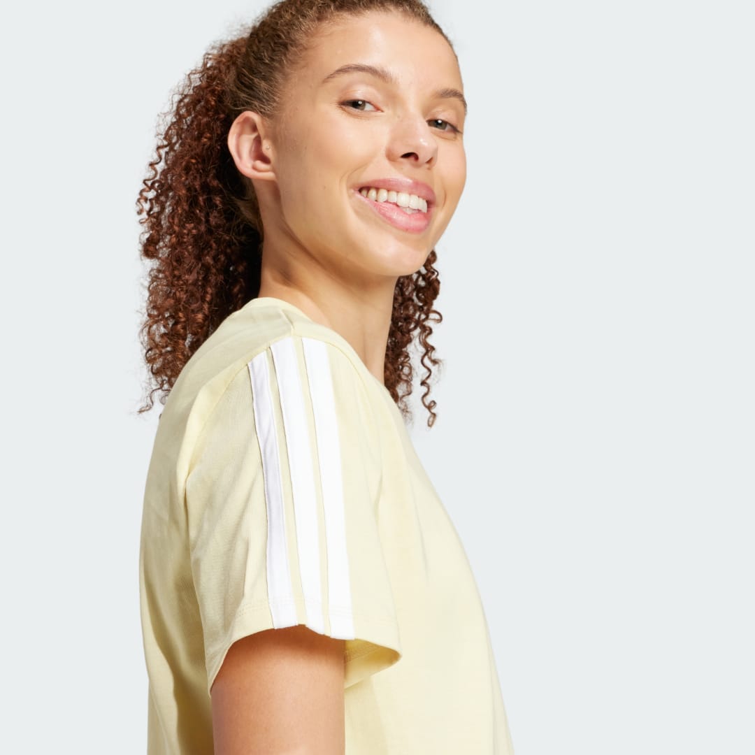 Adidas Essentials 3-Stripes Katoenen T-shirt