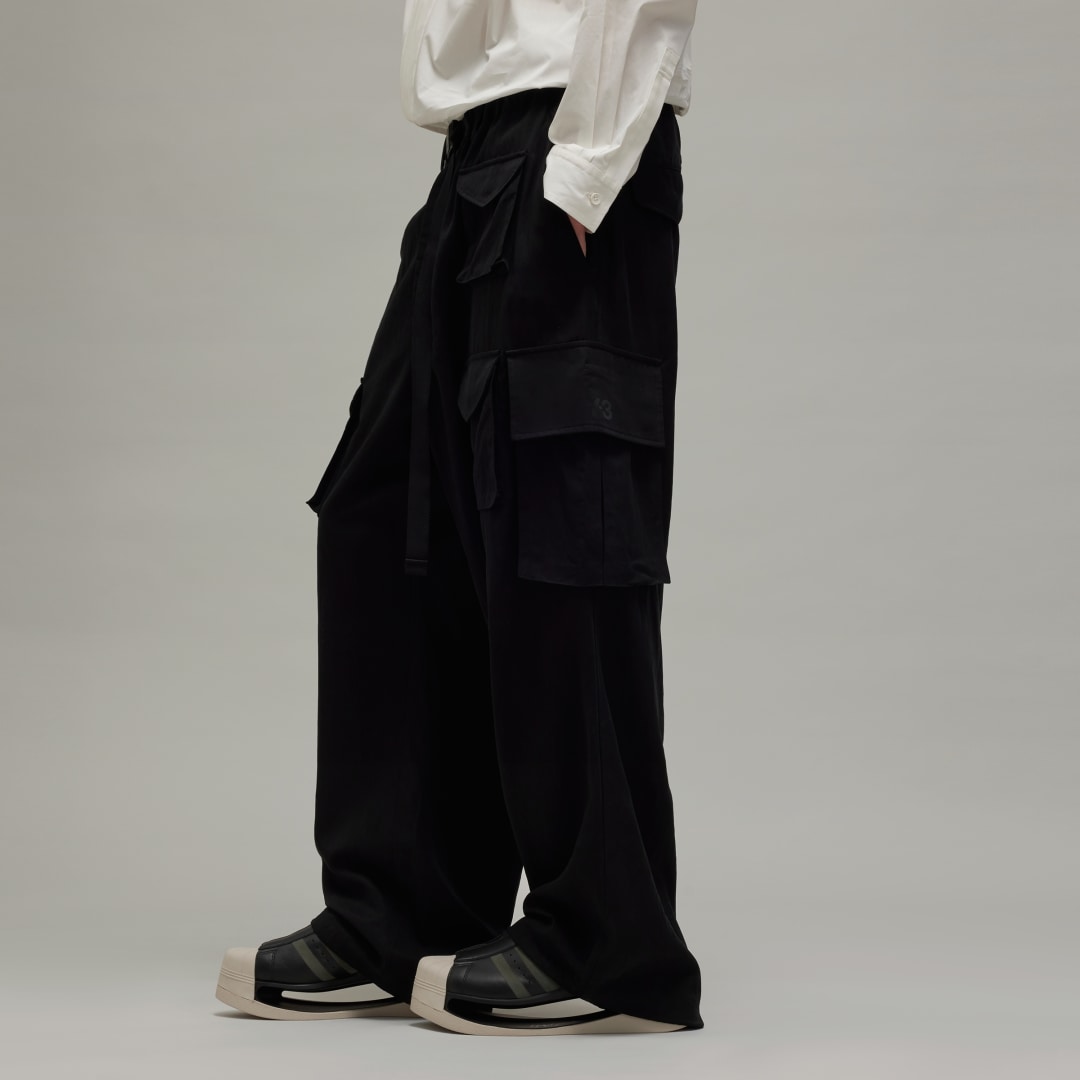 Adidas Y-3 Washed Twill Cargo Broek