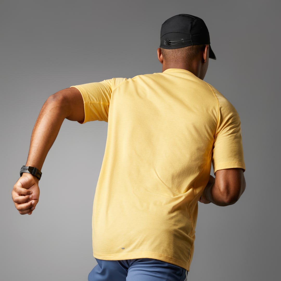 

adidas Playera Own the Run 3 Franjas Hombre, Semi spark